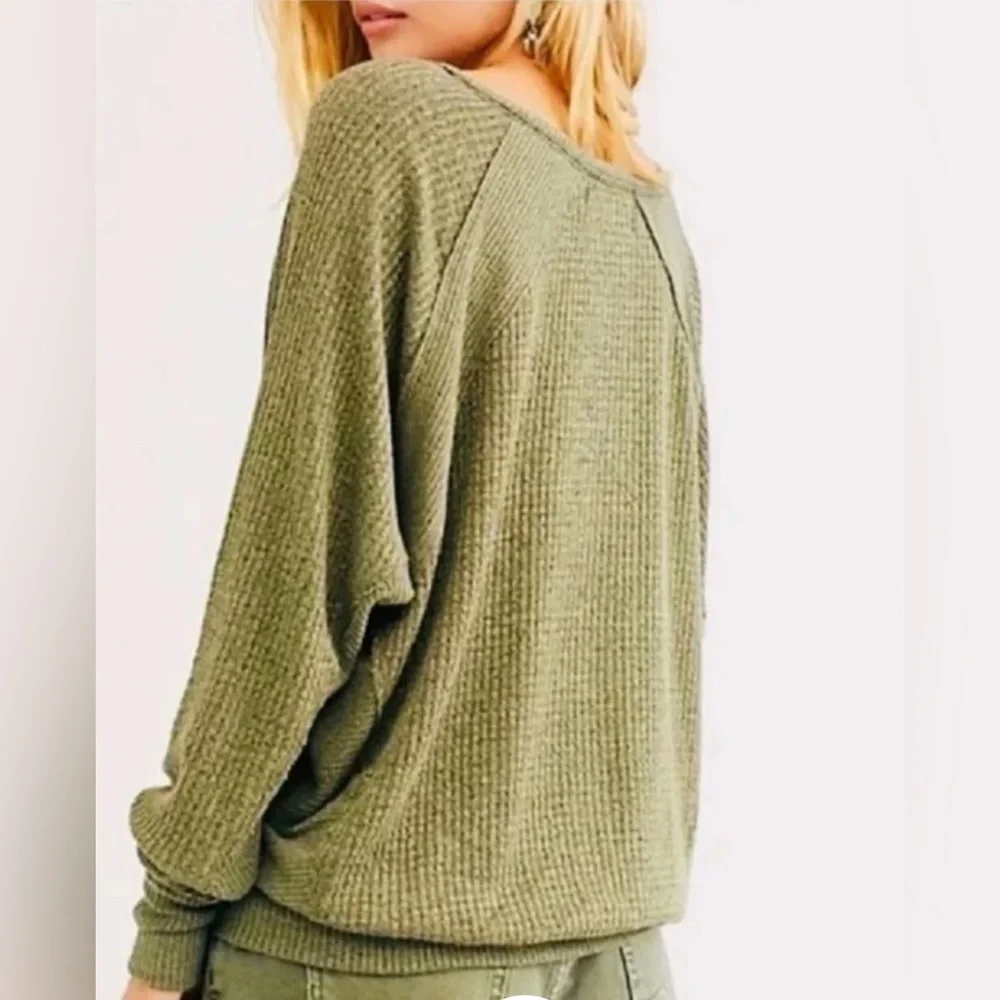 27. Free People Santa Clara Thermal in Ferngully - Picture 3 of 5